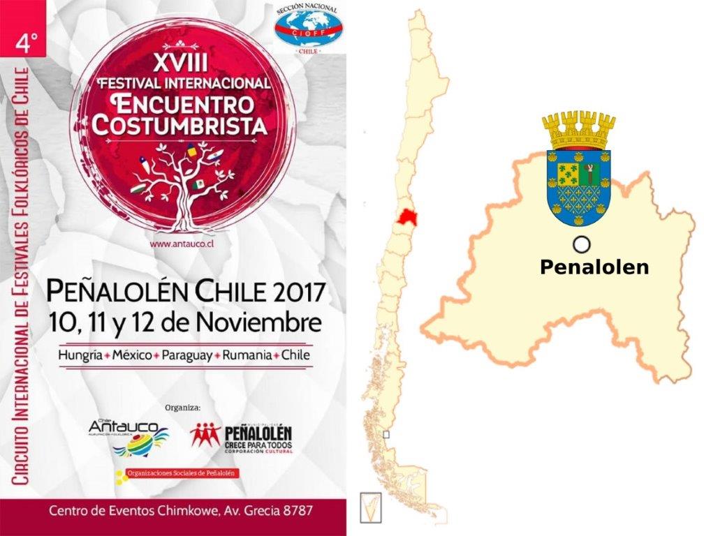 Ansamblul Folcloric Sinca Noua in Penalolen, Chile 2017